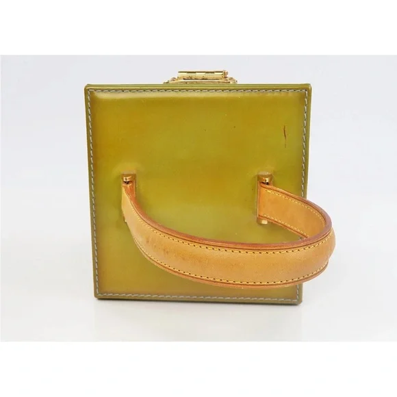 Louis Vuitton Olive Green Box Bag with Gold Accents - Picture 6 of 15